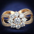 Rose Gold 925 Sterling Silver Ring with AAA Grade CZ